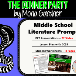 Dinner party mona gardner questions key comprehension subject