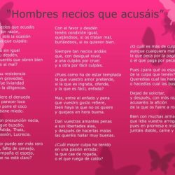 Hombres necios que acusáis análisis