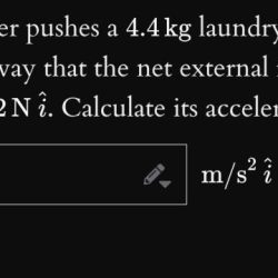 A cleaner pushes a 4.50 kg