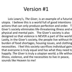 Writing an informative essay about a utopia