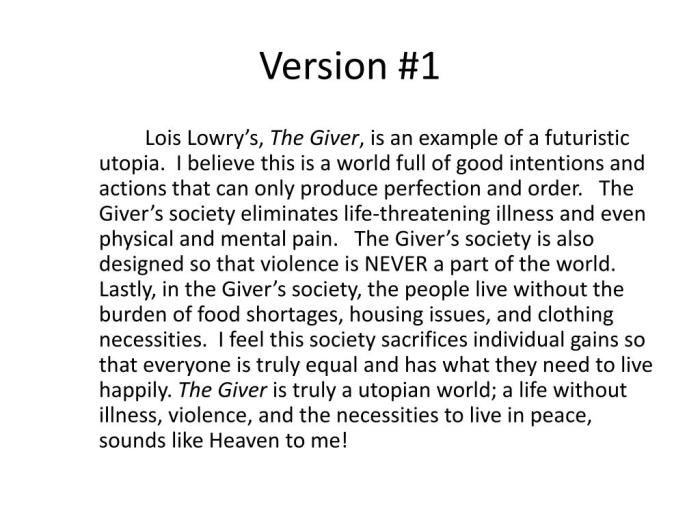 Writing an informative essay about a utopia