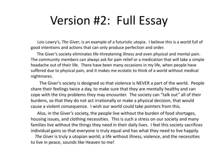 Writing an informative essay about a utopia