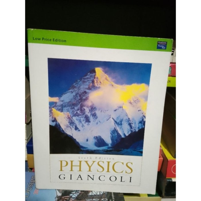 Sixth edition physics giancoli answers