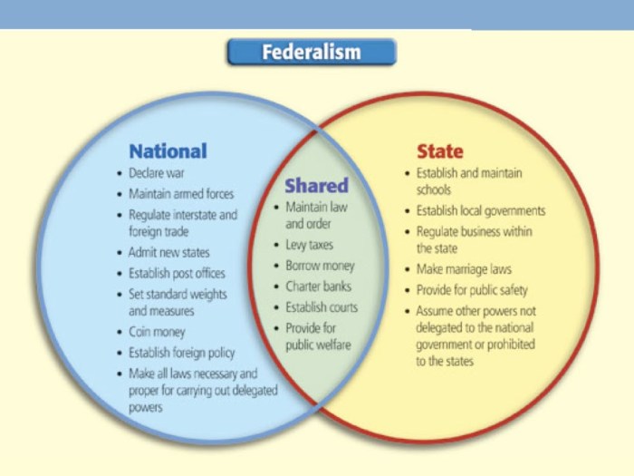 Federalism classification activity answer key