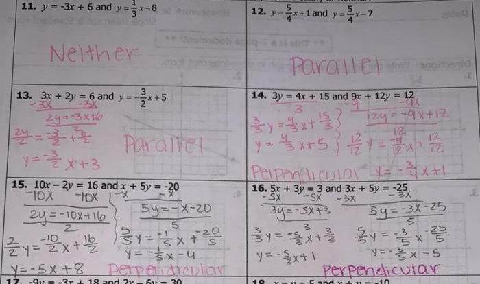 Unit 3 test study guide parallel and perpendicular lines